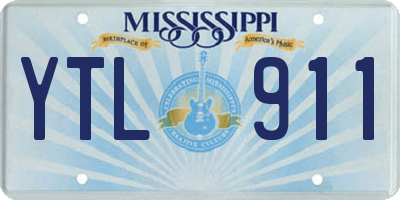 MS license plate YTL911