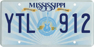 MS license plate YTL912