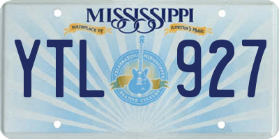 MS license plate YTL927