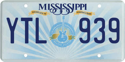 MS license plate YTL939