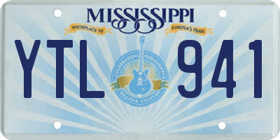 MS license plate YTL941
