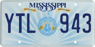 MS license plate YTL943