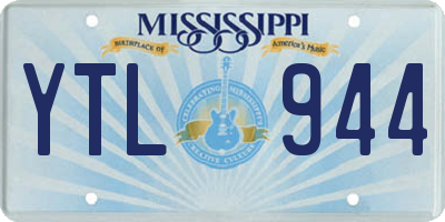 MS license plate YTL944