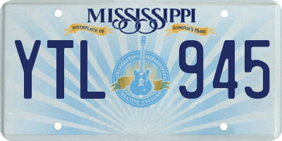 MS license plate YTL945