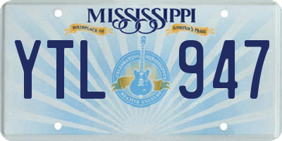 MS license plate YTL947