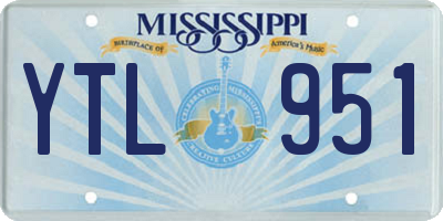 MS license plate YTL951