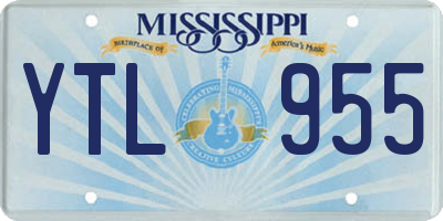 MS license plate YTL955
