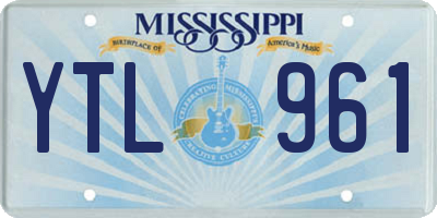 MS license plate YTL961