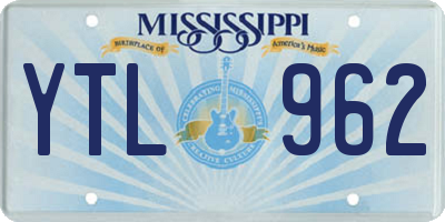 MS license plate YTL962