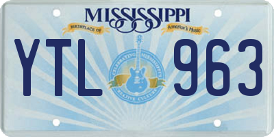 MS license plate YTL963