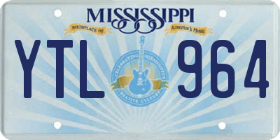 MS license plate YTL964