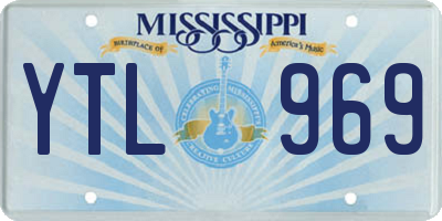 MS license plate YTL969