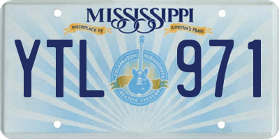 MS license plate YTL971