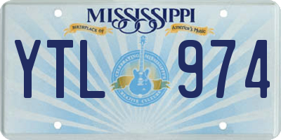 MS license plate YTL974