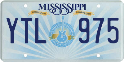 MS license plate YTL975