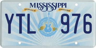 MS license plate YTL976