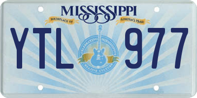 MS license plate YTL977