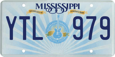 MS license plate YTL979