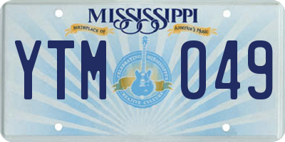 MS license plate YTM049