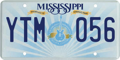 MS license plate YTM056