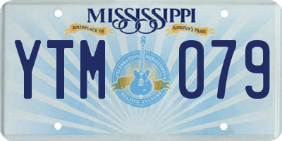 MS license plate YTM079