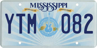 MS license plate YTM082