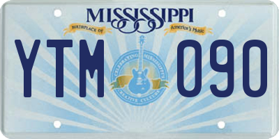 MS license plate YTM090