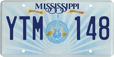 MS license plate YTM148