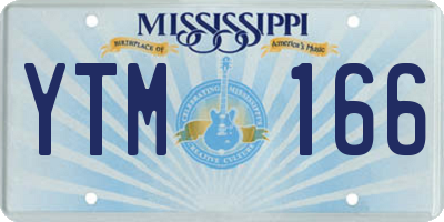 MS license plate YTM166