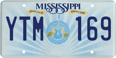 MS license plate YTM169