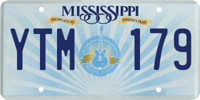 MS license plate YTM179