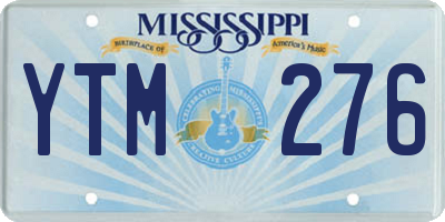 MS license plate YTM276