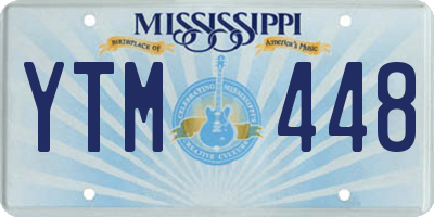 MS license plate YTM448