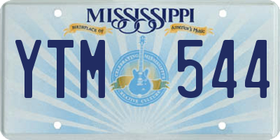 MS license plate YTM544
