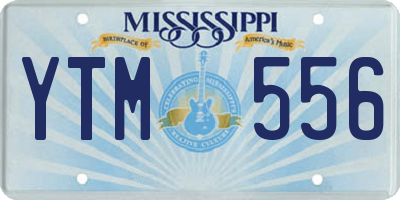 MS license plate YTM556