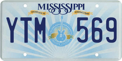MS license plate YTM569