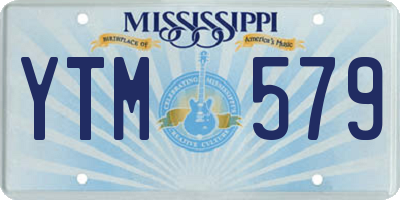 MS license plate YTM579