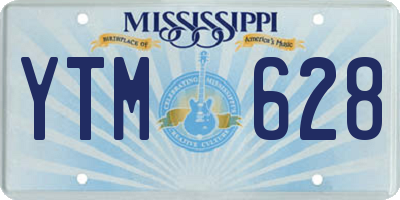 MS license plate YTM628