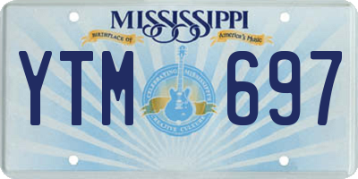 MS license plate YTM697