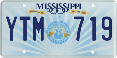 MS license plate YTM719