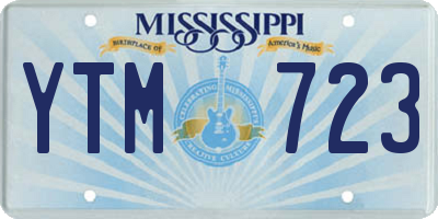 MS license plate YTM723