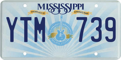 MS license plate YTM739