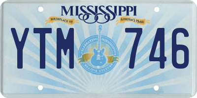 MS license plate YTM746
