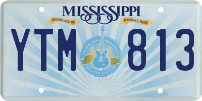 MS license plate YTM813