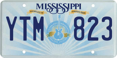 MS license plate YTM823