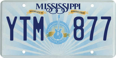 MS license plate YTM877