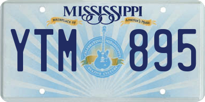 MS license plate YTM895