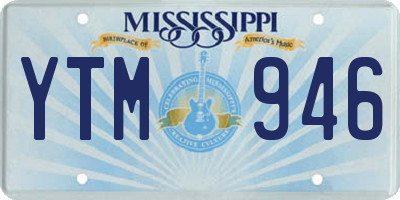MS license plate YTM946