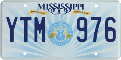 MS license plate YTM976