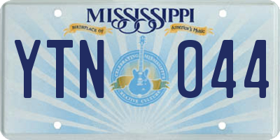 MS license plate YTN044